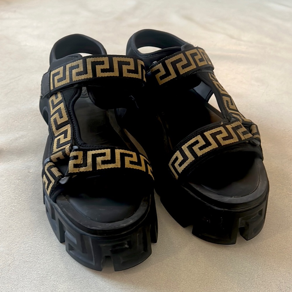 Versace Greca Sole Platform Sandal